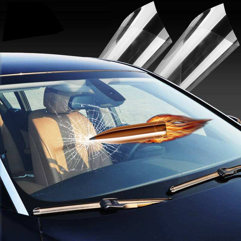 Security Transparent Tint Film BulletProof Safety Glass Protective Film